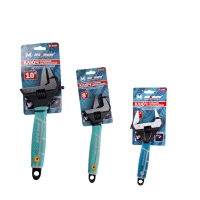 ключ разводной 150мм с двухкомпонентной рукояткой,тонкие губки,фосфатированный,мх5577-6,"maximum"  оптом