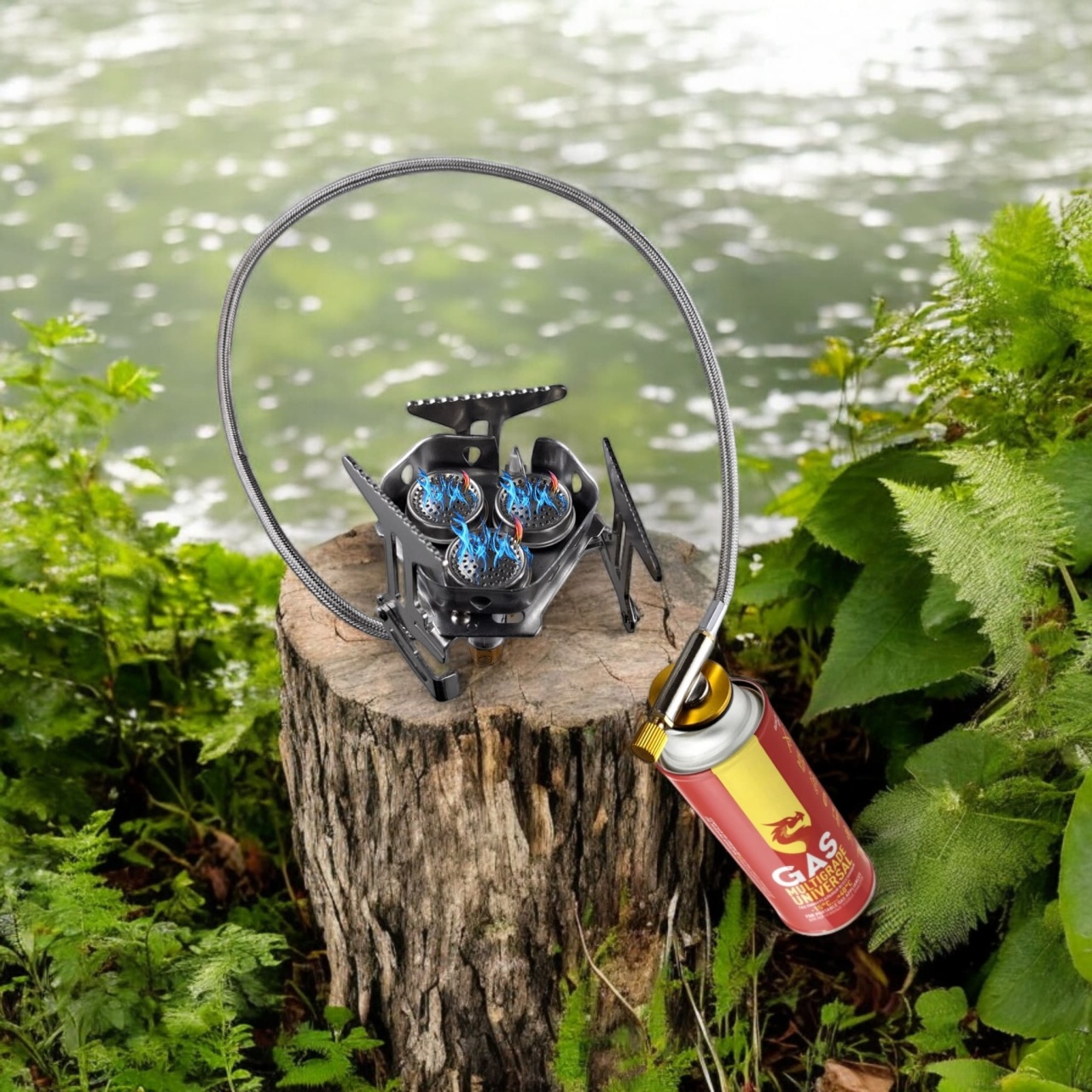 Газовая плита портативная, трехглавая, с пьезоподжигом, 204, «Maximum» MX 15432 оптом