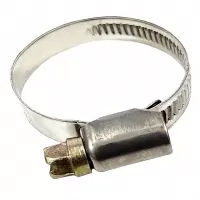 Хомут червячный 25-40 мм, нержавейка, "MAXIMUM"  (кратно 100 шт) (2628)