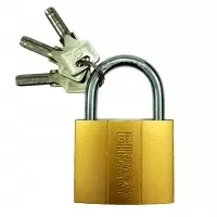 Замок навесной "золото" 50 мм, «Binary»